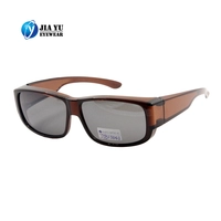 Good Price Oem Wholesale Clear Brown Frame Tac Polarized Fit Over Sunglasses